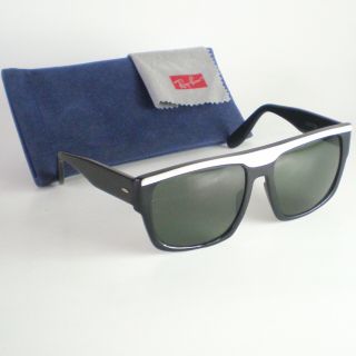 Vintage Ray Ban B&l Usa Drifter Sunglasses Black White Wayfarer Square Oversized