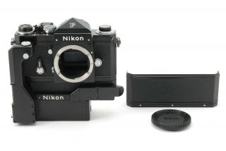 【mint Rare】nikon F Eyelevel Black 35mm Slr Film Camera W/ F - 36 Motor Drive - 1366