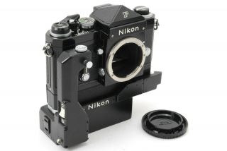 【Mint Rare】Nikon F Eyelevel Black 35mm SLR Film Camera w/ F - 36 Motor Drive - 1366 4