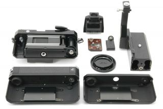 【Mint Rare】Nikon F Eyelevel Black 35mm SLR Film Camera w/ F - 36 Motor Drive - 1366 9