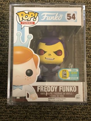 Freddy Funko Skeletor - Funko Pop - Sdcc 2016 - Limited To 400 Extremely Rare