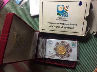 75 Years Of Rbi Platinum Jubilee Limited Edition Coin W/ Box 10 Grams Gold Rare