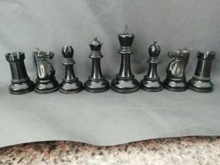 Antique Club Size Jaques Staunton Chess Set C1915 Nimzovich Knights