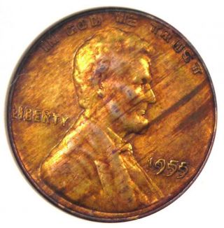 1955 Doubled Die Obverse Lincoln Cent Penny 1c Ddo Coin - Anacs Au Detail - Rare