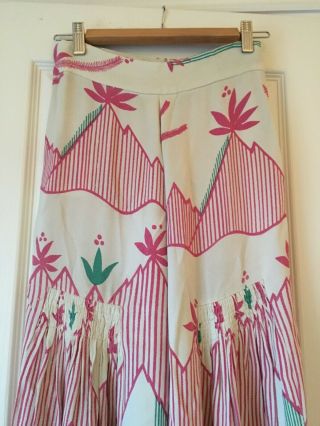 Ossie Clark,  Celia Birtwell Vintage Petit Palm Trousers