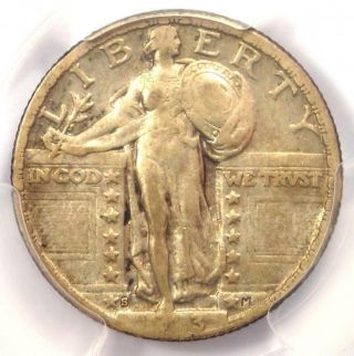 1923 - S Standing Liberty Quarter 25c Coin - Pcgs Vf25 - Rare Date - $975 Value