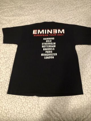 Eminem Concert T Size XL Jason Mask Vintage Rap Tee Shirt European Tour 2