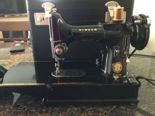 Rare 1956 Singer Featherweight Arm 222k Sewing Machine