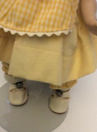 Strung Vogue Ginny doll with center snap shoes 1950 ' s 4