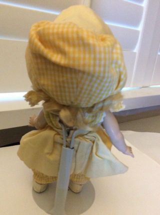 Strung Vogue Ginny doll with center snap shoes 1950 ' s 7