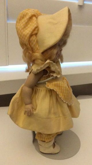 Strung Vogue Ginny doll with center snap shoes 1950 ' s 8