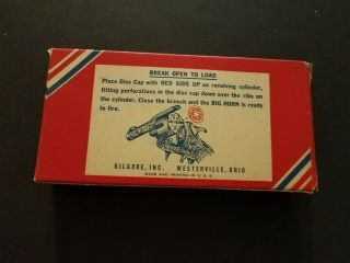 Vintage Kilgore Big Horn Cap Gun 1950s Box, 4
