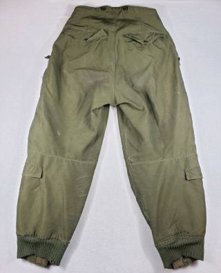 US Air Force US Army WWII Type A - 11 Flight Pants Flying Trousers Men ' s Size 30 6