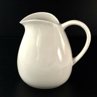 Vtg Russel Wright Iroquois Water Pitcher Sugar White Redesigned Mid Century