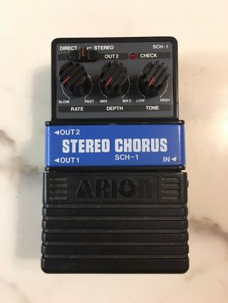 Arion Sch - 1 Stereo Analog Chorus Rare Vintage Guitar Effect Pedal Mij Japan