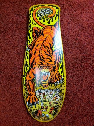 Vintage Santa Cruz Salba Tiger Reissue 10.  3 " X 31.  1 " Skateboard Deck