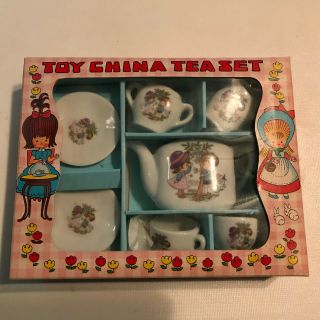 Vintage Child’s Miniature Toy China Tea Set - Made In Japan - W/ Box