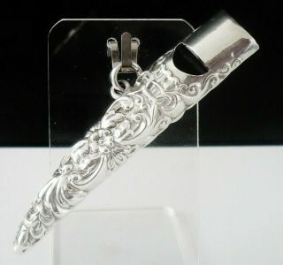 Antique Silver Whistle By Levi & Salaman,  Birmingham 1891