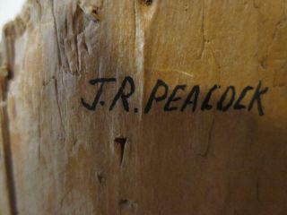 Vintage Signed Chipmunk Wood Carving by James R.  Peacock 4