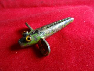An X - Rare Very Early Glass Eyed Slotted Devon/gresham Minnow Lure