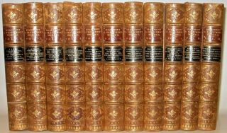 Leather Set;works Of Beaumont & Fletcher First Edition Shakespeare Rare 1843