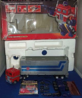 Vintage 1980 - 82 Transformers G1 Optimus Prime Complete Action Figure