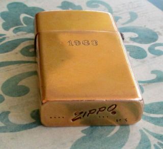 Vintage 1958 14k Gold Zippo Slim Lighter