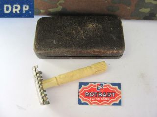 Wwii German Wehrmacht Officer Shaving Set Drp W/fitted Box