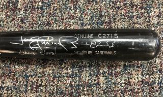 Rare 2005 Jim Edmonds St.  Louis Cardinals Autographed Game Bat Custom Tape