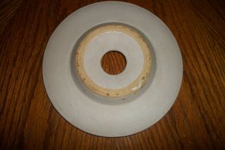 Antique Stoneware Pottery Butter Churn Lid Only 8 - 1/4 " Diameter 1 3/8 Th Hole