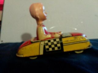Vintage Marx Wind - Up Nodder Race Car Very Cool And It Perfect.