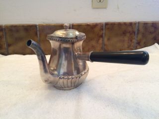 Vintage Gorham U.  S.  Navy Coffee Pot/server Silver Soldered E.  P.  28 Oz.  U.  S.  N.