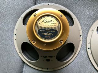 pair vintage tannoy monitor gold 12 ' dual concentric loudspeakers LSU/HF/12/8 6