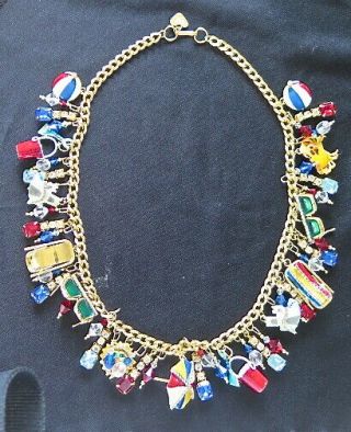 Lunch At The Ritz Beach Day Necklace,  Very Rare Vintage