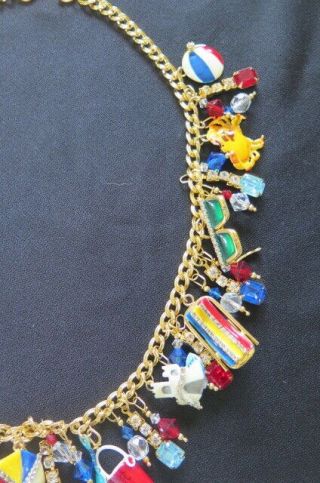Lunch At The Ritz BEACH DAY Necklace,  VERY RARE Vintage 4