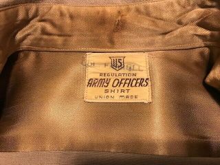WW2 US Army Officers Dress Shirt Beige / Pink, 3