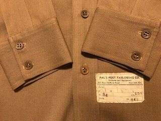 WW2 US Army Officers Dress Shirt Beige / Pink, 6