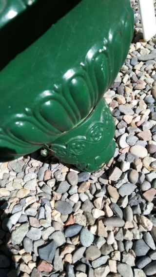 Vintage Cast Iron Wall Fountain Decor,  Green,  Unique,  beauty to any garden. 3