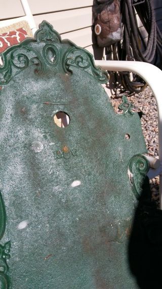 Vintage Cast Iron Wall Fountain Decor,  Green,  Unique,  beauty to any garden. 5