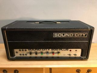 Vintage Sound City 200 Plus Custom Built Amp Head