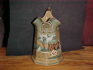 Antique 1911 Buffalo Pottery Emerald Deldare Dr.  Syntax Pitcher Artist Signed