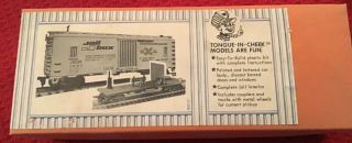 Rare Walthers Ho Vintage Tongue - In - Cheek Jail Box Car