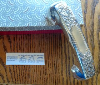 Antique Rotary Phone Silver Plate Cover Gorham Victoria Pattern N.  I.  B.