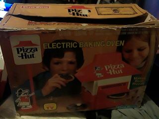 Vintage Coleco Pizza Hut Baking Oven Toy Playset & Accessories