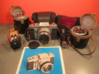 Beseler Topcon D Slr Vintage Camera W/t Tokyo Kodaku 58 Mm Lens & Add’l.  L