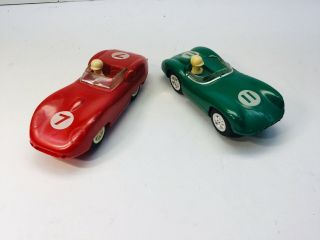 Vintage Marx Toy Slot Cars 7 And 11 P - 350
