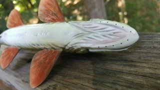Pickerel Fish Decoy carved by Harley Ragan - Spearing Lure 11