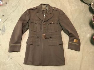 89r Wwii Us Officer M1938 Class A Dress Jacket - Small 36r