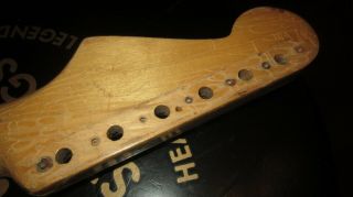 Vintage 1963 Fender Stratocaster Electric Guitar Neck NOV 63B Rebound 12