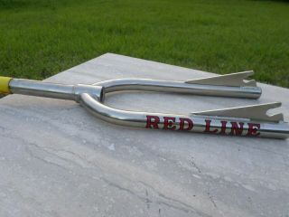 Vintage Red Line Pit Bike Fork 16 " Redline Old School Bmx Nickel 70s Squareback